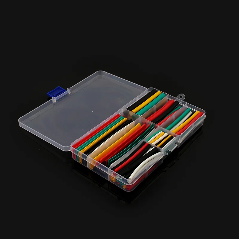 140pcs Heat Shrink Tubing Kit 2:1 Heat Shrinkable Tube Insulation Wire Cable Tubing Assorted Shrink Kit with Box