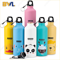 Aluminium Cartoon Sports Mug Cartoon Image Children's Water Cup Stainless Steel Water Bottle with Lid Insulated Mug Coffee Mug