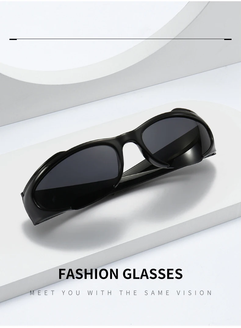 2025, Y2K-Sonnenbrille für Damen und Herren, modisch, Sport, Fahren, Spiegelbrille, Vintage-Sonnenbrille, Designer-Brille, UV400 – Detail 2