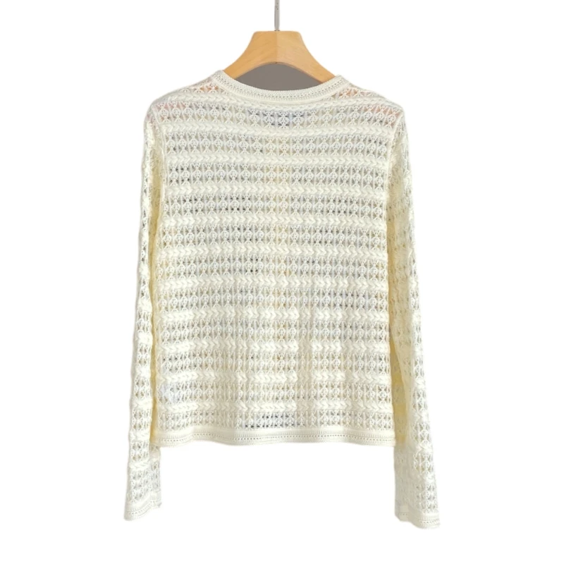 Sweter rozpinany Prosty Wygodny Wyrafinowany Piękny Damski Retro Kaszmirowy Kardigan – Najwyższa Jakość na 2025 Casual AF1222