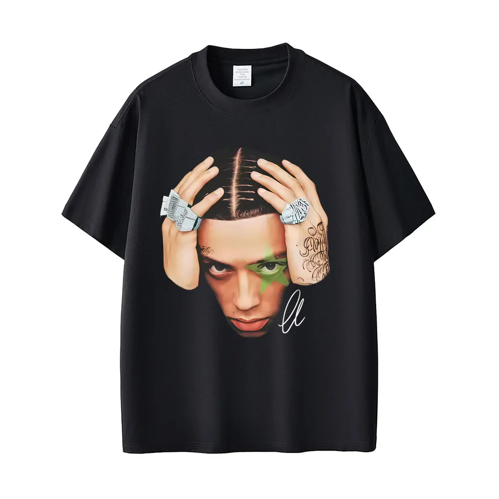 

Rapper Central Cee Face Graphic T Shirt Men Women Hip Hop Fashion Oversized T-shirt Male Casual Cotton Retro T-shirts Streetwear