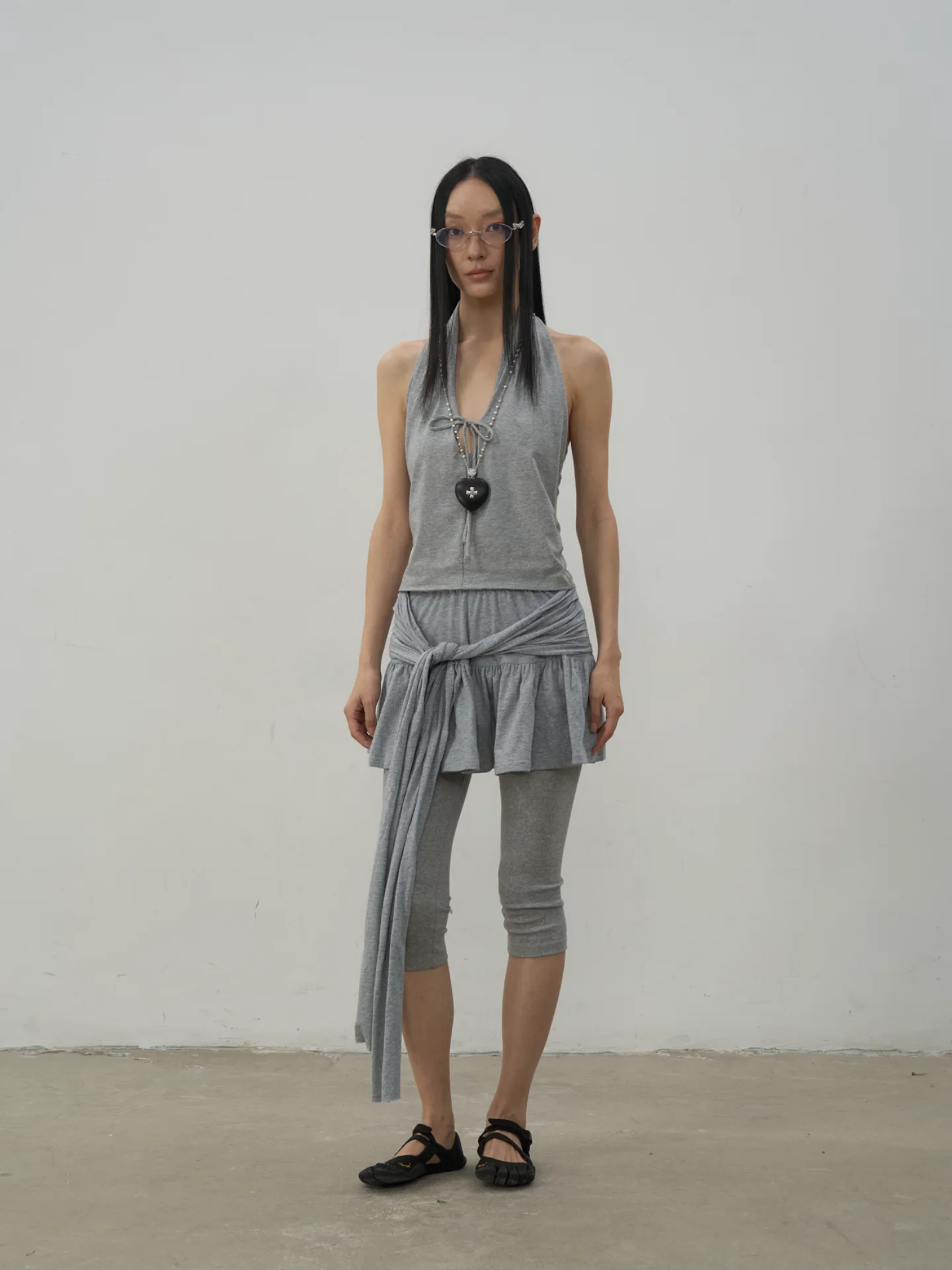 

Юбка-миди Rebornique Design Sense с рюшами в балетном стиле, многослойная, из смесового хлопка, приятная к телу, дышащая