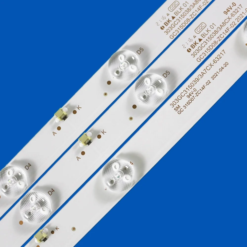 

5 комплектов = 15 шт. лента подсветки ED для IC-A-HWBC32D216A GC315D07-ZC14F-02 GC315D08-ZC14F-02 303GC315038/9 32PFL3042/T3 32PFL3046/T3
