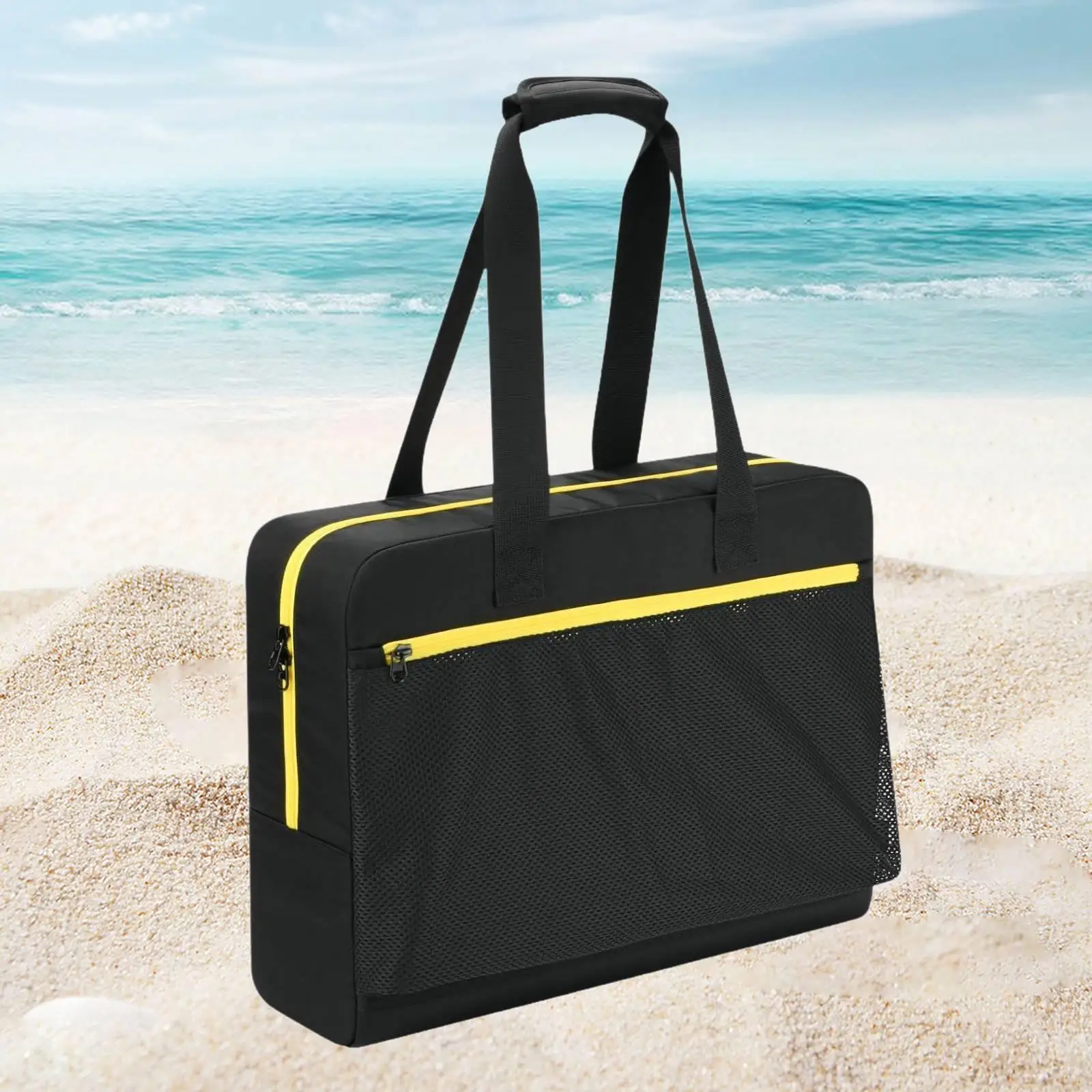 Storage Pouch Organizer for Metal Detector and Multimeter Gear with Mesh Pocket Compact Tote Bag for Camping Sports Equipment