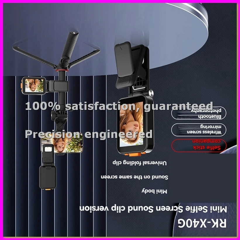 

Беспроводной монитор для селфи X40G с клипсой для Android, Bluetooth, регулировка фокуса, для видеоблогинга, белый-ABVK