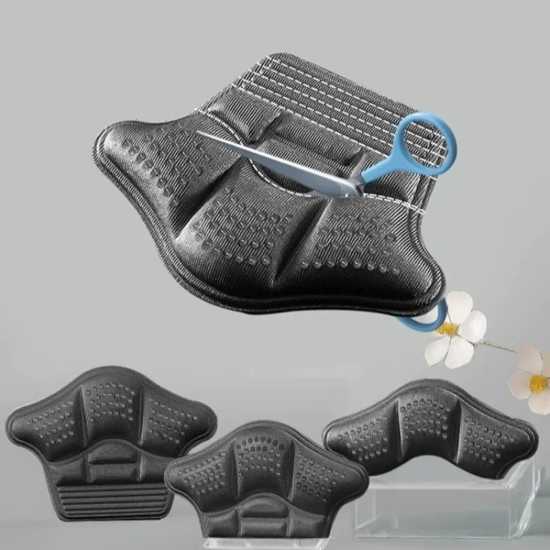 Anti Slip Lijmpunt Hielkussen Hoge Hakken 5D Lichte Binnenzool Elastisch Schuim Schoenpads Aanpassen Schoenmaat Hielpatch Anti Slijtagekussen