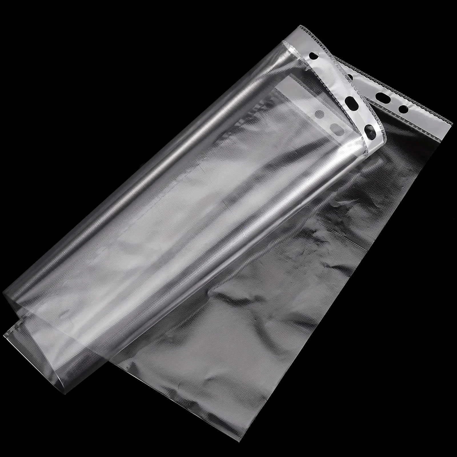 100pcs File Bags,11.89 X 9.17 Inches 11-hole Plastic Page Protectors, Suitable For 3-ring Binders Suitable For Standard A4 Paper