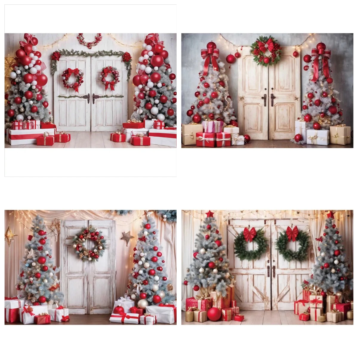 

2026 New Year Home Decoration Christmas Tree Decoration Background, Large Christmas Tree Photo Photography Background