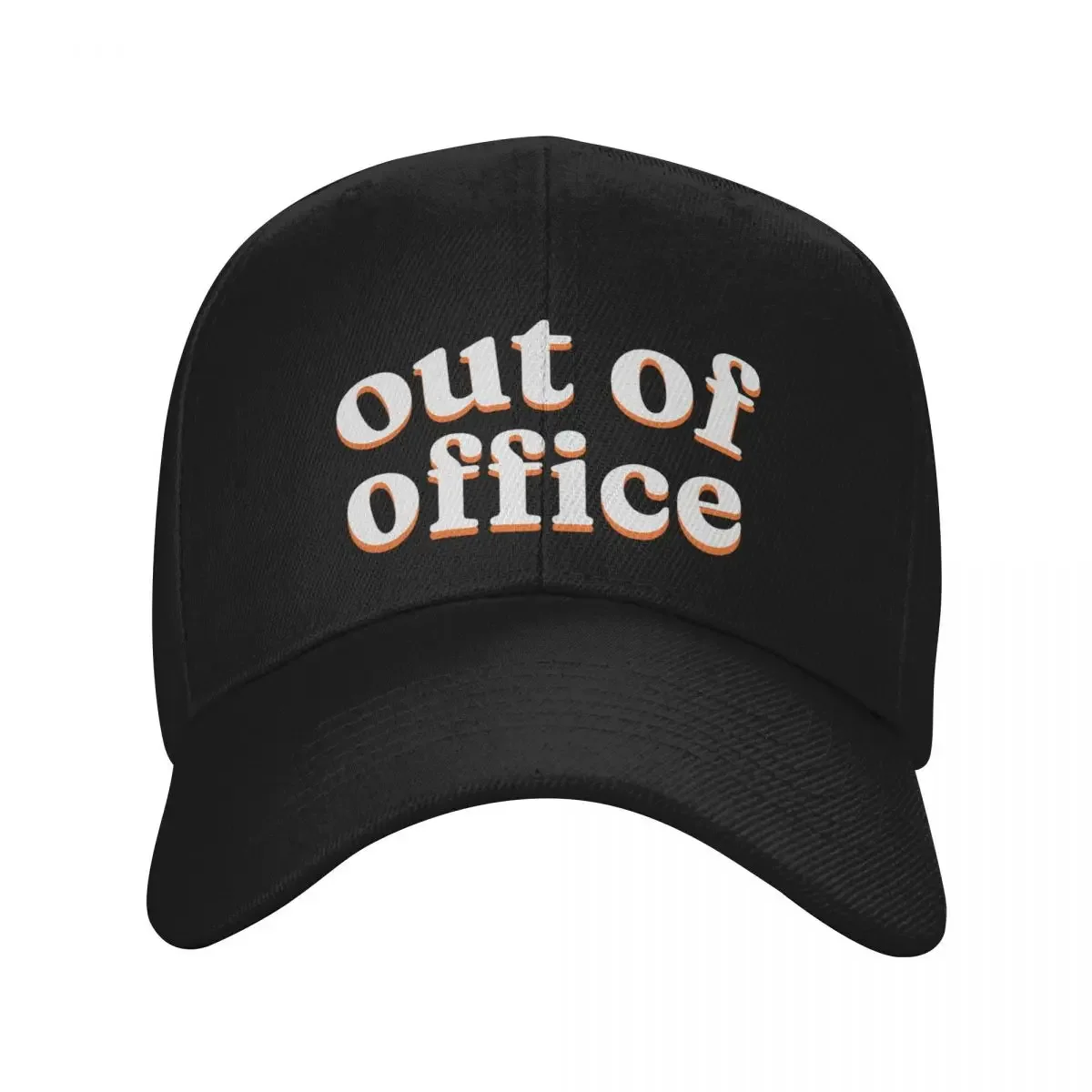 Out of Office On Vacation Baseball Cap black Snap Back Hat Sports Cap Caps For Women Men's