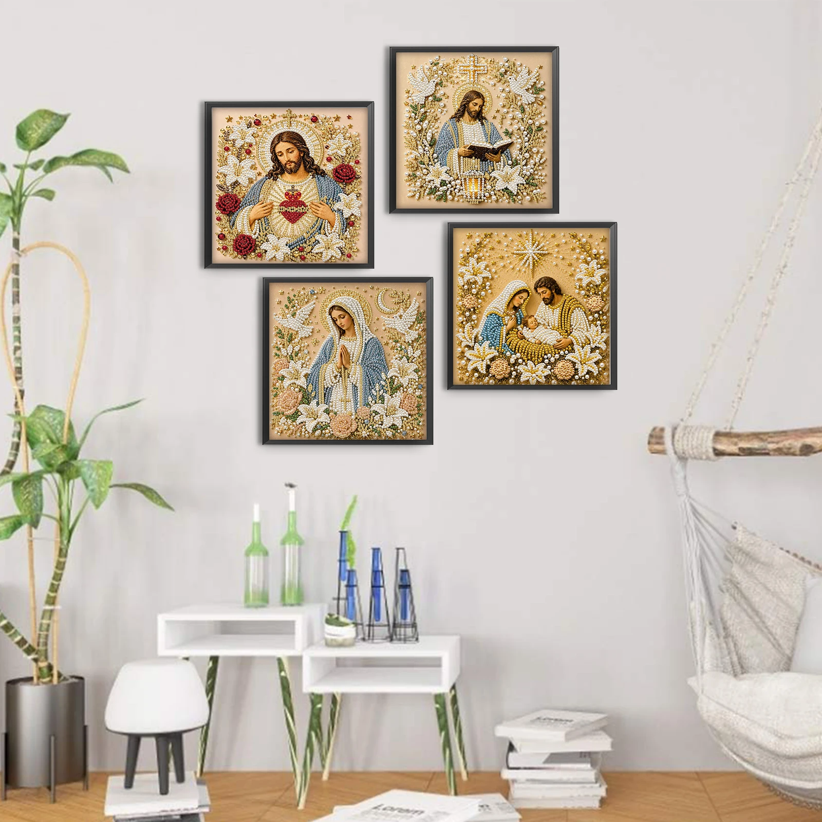 5D DIY Pearl Painting Kit with - Resin Art Frame recension och pris