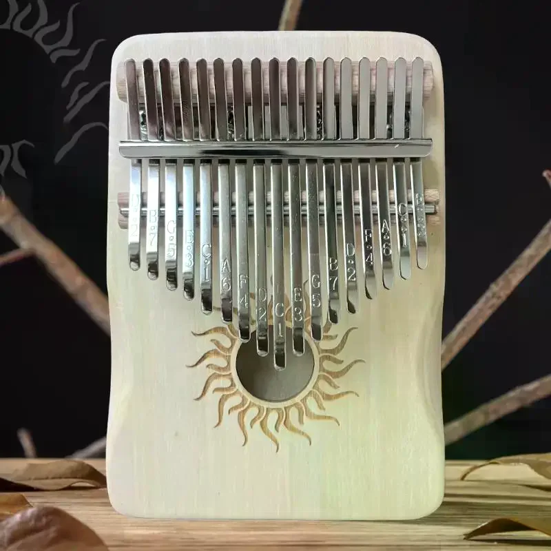 17 Key Kalimba Wood 17 Keys Thumb Piano Portable Finger Piano For Beginner Mbira Gift For Kids Adults
