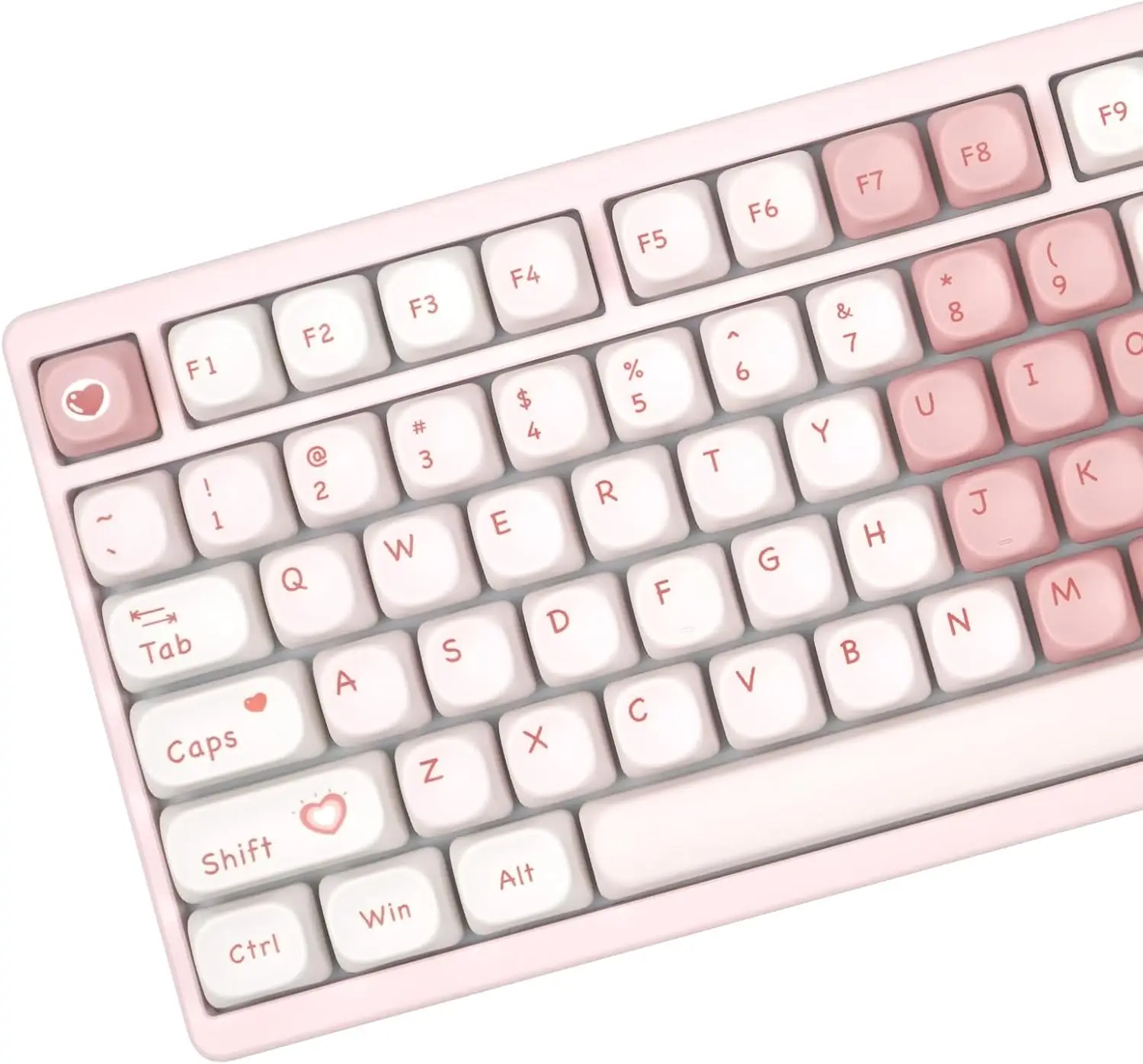 129 PBT Keycap Set for Mechanical Keyboards Compatible with 60% 75% 84% Cute Aesthetic Keyboard Upgrade for Gamers & Typists