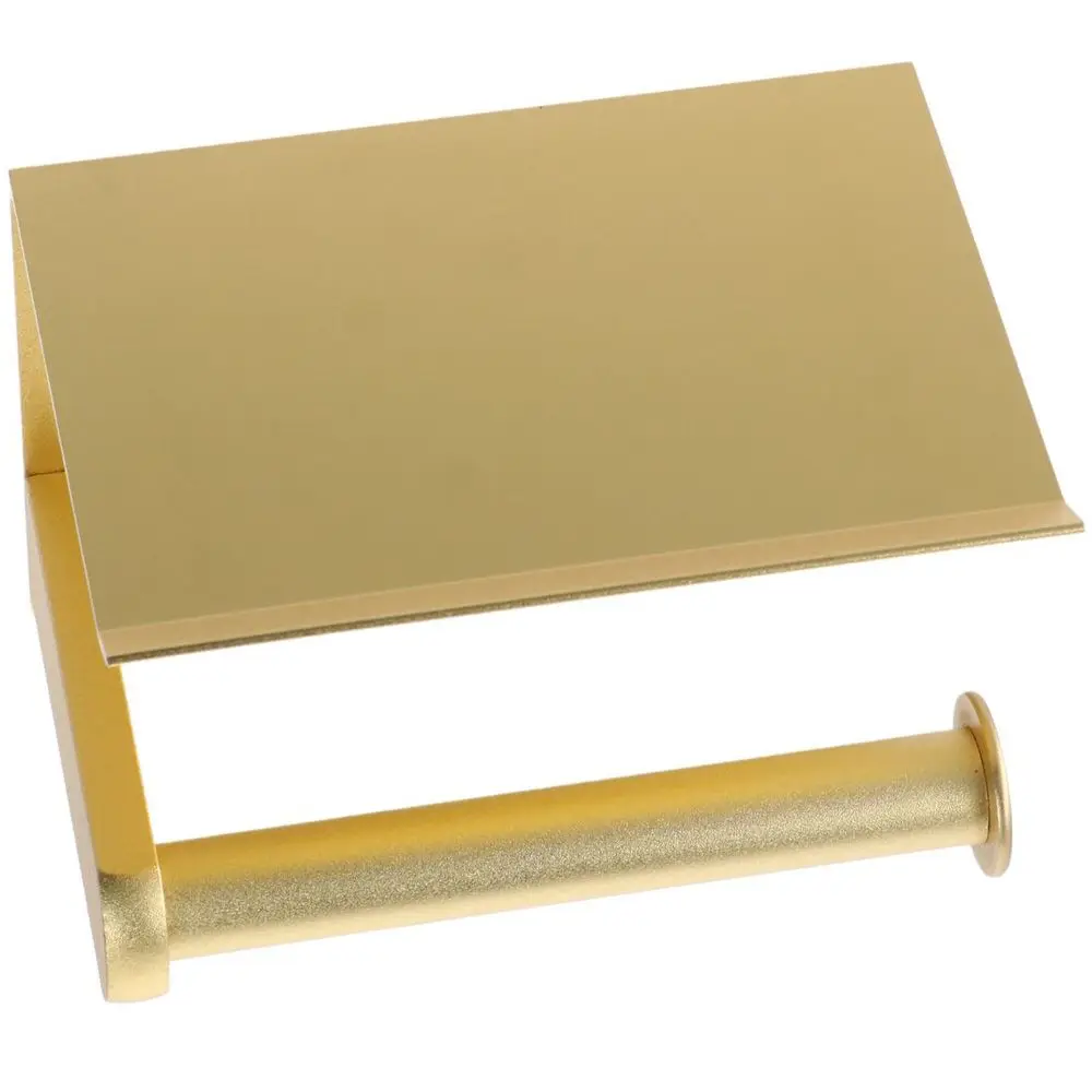 Antique Brushed Gold Toilet Paper Holder with Phone Shelf 304 Stainless Steel Tissue Roll Holder Tissue Holder Bathroom
