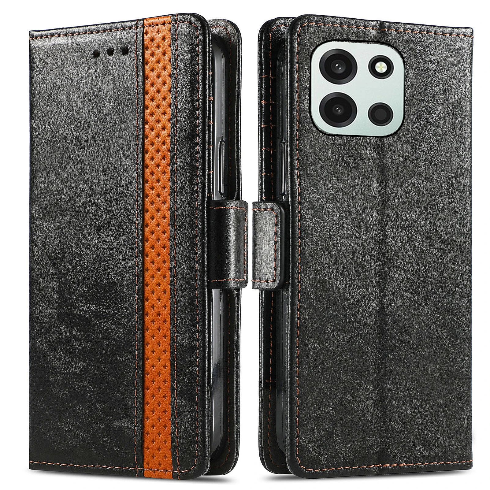 

Кожаный чехол-кошелек с откидной крышкой и слотом для карт для OnePlus Turbo 6 PLU110 RFID 6.78 дюймов, с магнитной фиксацией, защита от падений