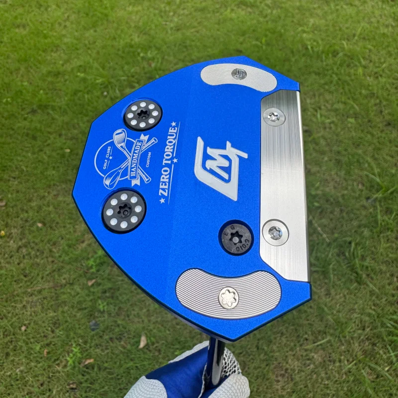 MT full cnc milled golf putter club with shaft and grip head cover matching Black and Blue colour