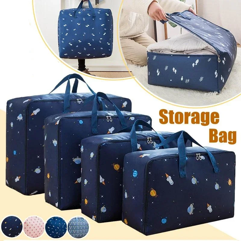 

Quilt Storage Bag Household Large Capacity Wardrobe Quilt Clothing Organizer Blanket Sorting Bag Dustproof Bag Luggage Bag