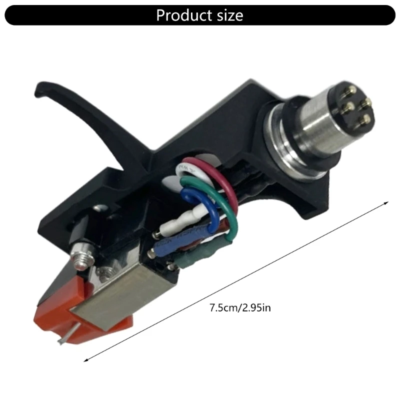 1Set MM Patrone und Tonarm Headshell Assembly Hohe Kompatibilität