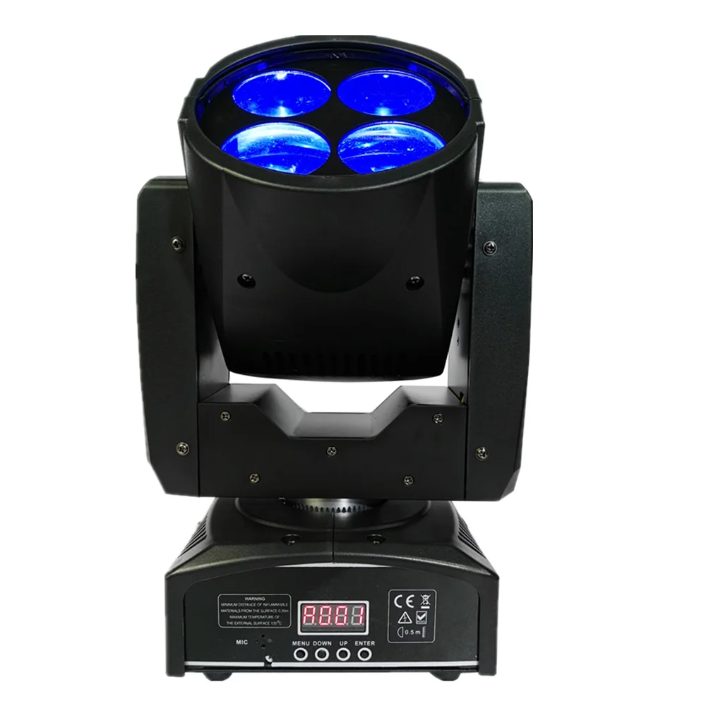 Profissional de alto brilho Super Beam, 4x10W Qmoving Head Light, DMX, bom preço, Natal, DJ, Disco, Bar Light, 6Pcs Lot