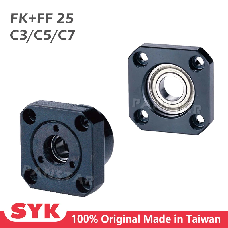 SYK Support Unit Set FK25 FF25 Professional fixed side FKFF C3 C5 C7 for Ball Screw TBI sfu sfnu 3010 3210 Premium CNC brand new