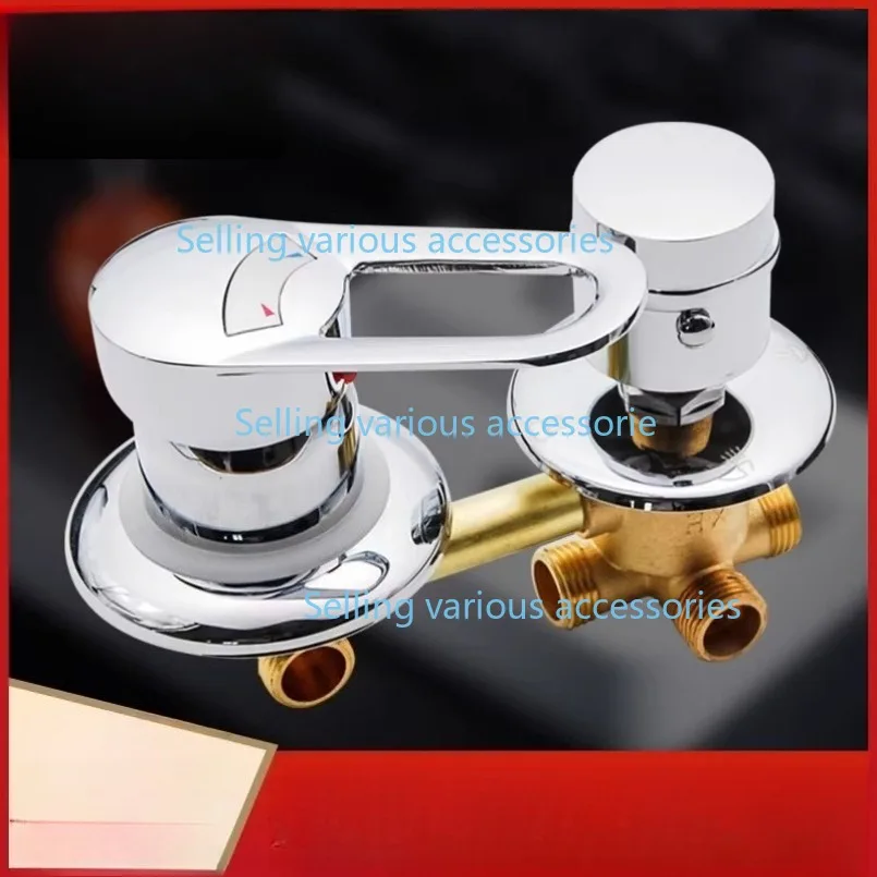 2/3/4/5 Ways Water Outlet Screw Thread Center Distance 10cm-14.5cm Mixing Valve Brass Bathroom Shower Mixer Faucet Tap Cabin