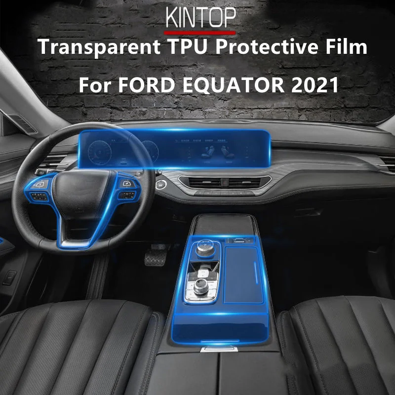 

For FORD EQUATOR 2021 Car Interior Center Console Transparent TPU Protective Film Anti-scratch Repair Film Accessories Refit