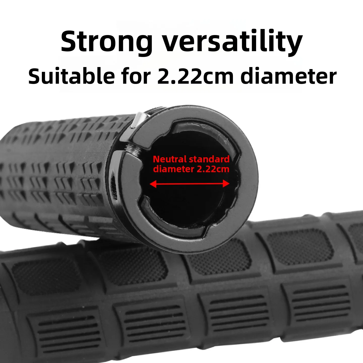Bicycle Mountain Bike Handlebar- Two-Color Aluminum Alloy Locked Rubber Handlebar Riding Equipment