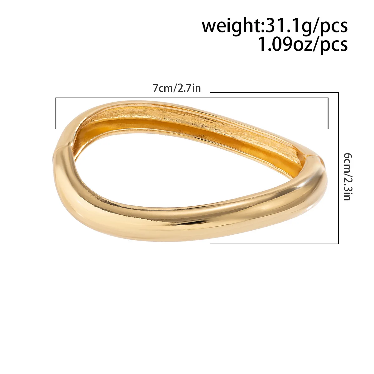 KMVEXO Round Smooth Bracelet Bangle Women Minimalist Gold Silver Color Texture Charm Wrist Jewelry Couple Jewelry Steampunk