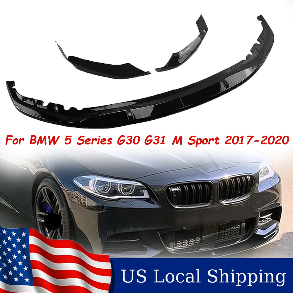 

Бампер для BMW 5 серии G30 G31 M Sport 2017 2018 2019 2020 Автомобильный передний бампер Спойлер для губ Сплиттер Обвес Комплект Тюнинг Диффузор G