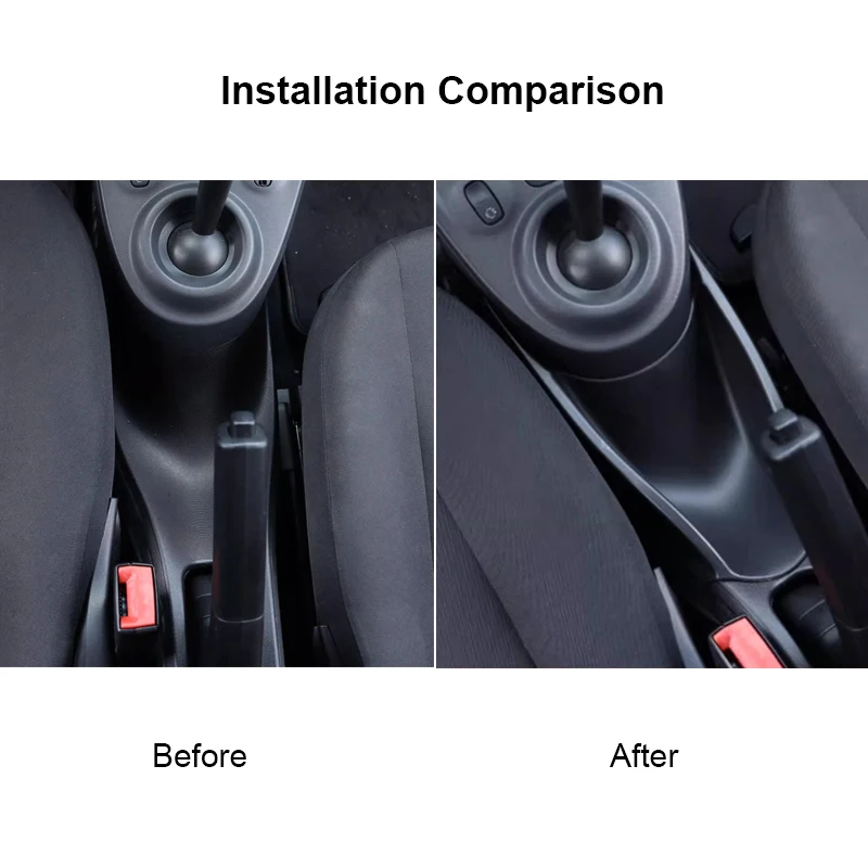 Car Center Console Organizer Tray Armrest Storage Box for Benz Smart 453 Fortwo Forfour 2015- 2019 Auto Modified Accessories