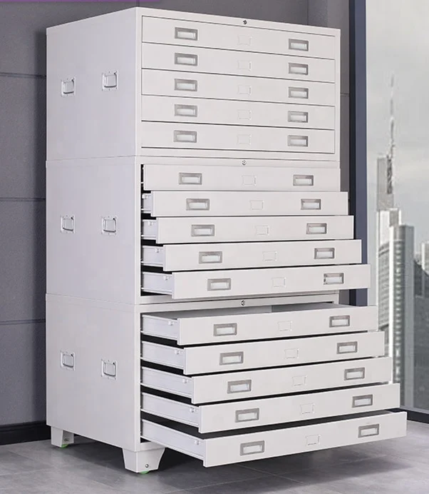 Wholesale China Supplier Metal A0/A1 Size Map Storage Cabinet Drawing Filing Cabinet