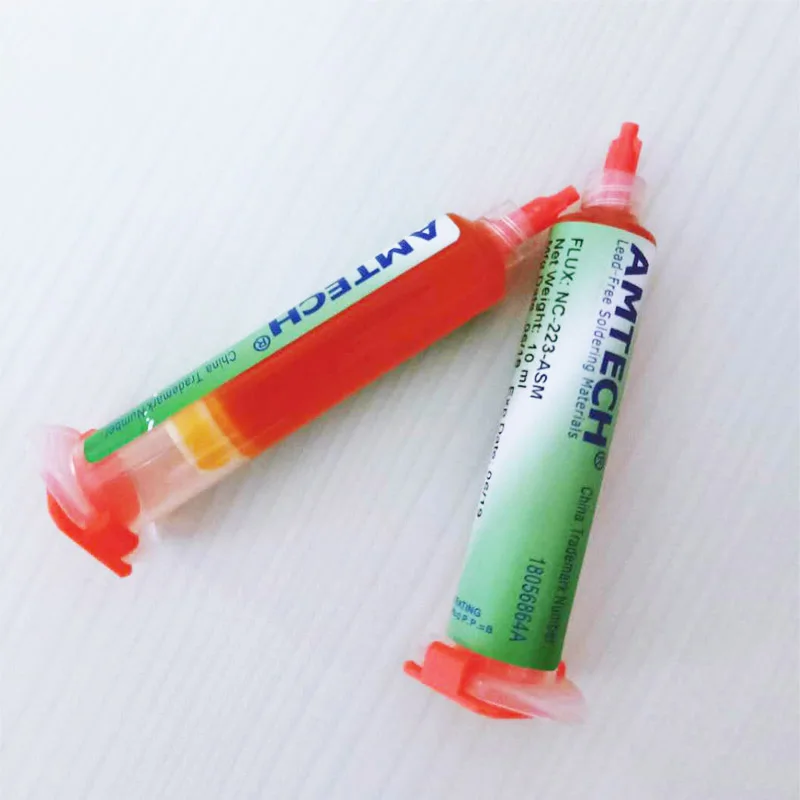 Solder paste Amtech Nc-223-asm 10cc 2Pcs/Lot Bga PCB Flux Paste Clean Solder Rma-223 SMD Soldering Paste Flux Bga reballing