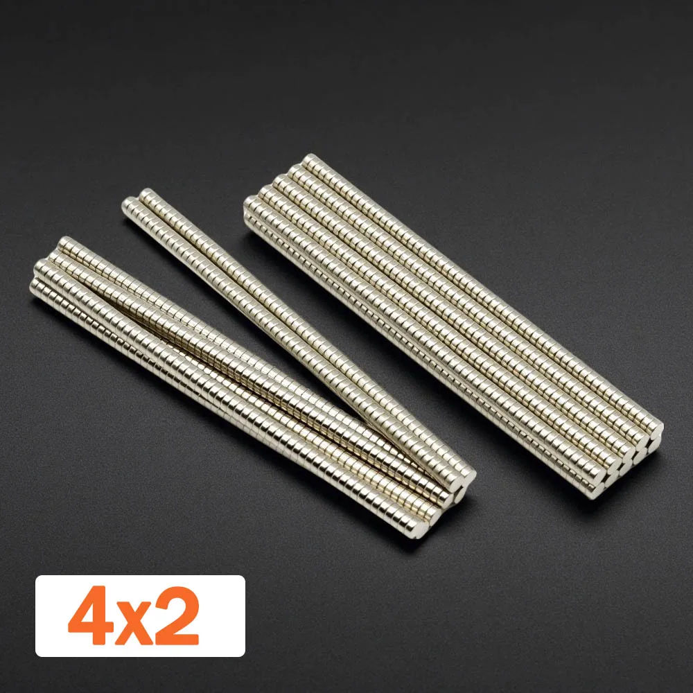Home Storage Office Organizer Neodymium Magnet Weather Resistant Magnetic Alloy Round 4x2mm Durable Waterproof