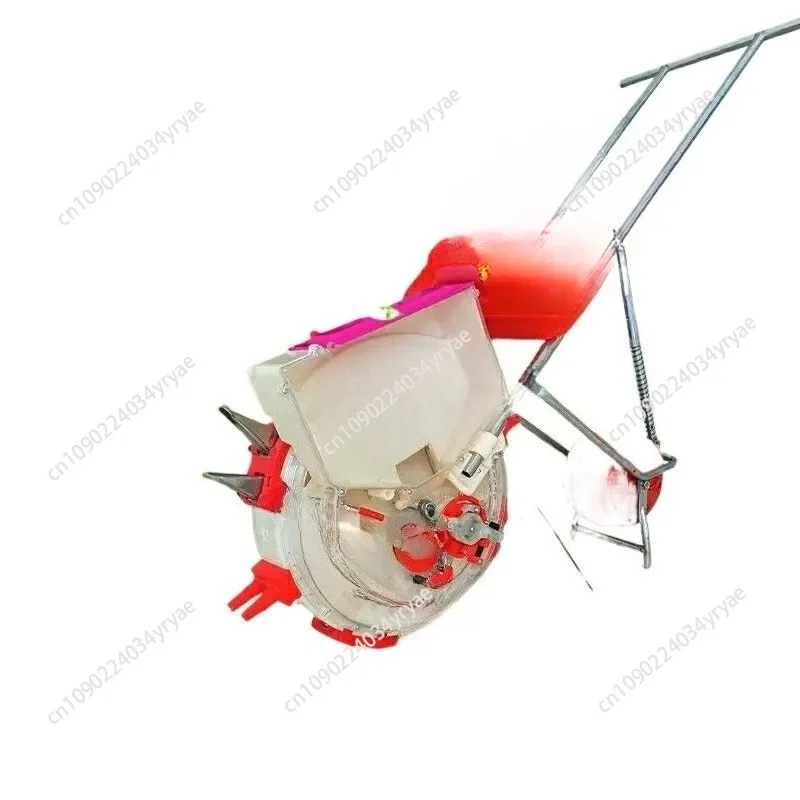 Randomly send colors！Hand Push Seeder Fertilizer Spreader, 2-in-1 Corn Sowing & Fertilizing Machine for Farm Use