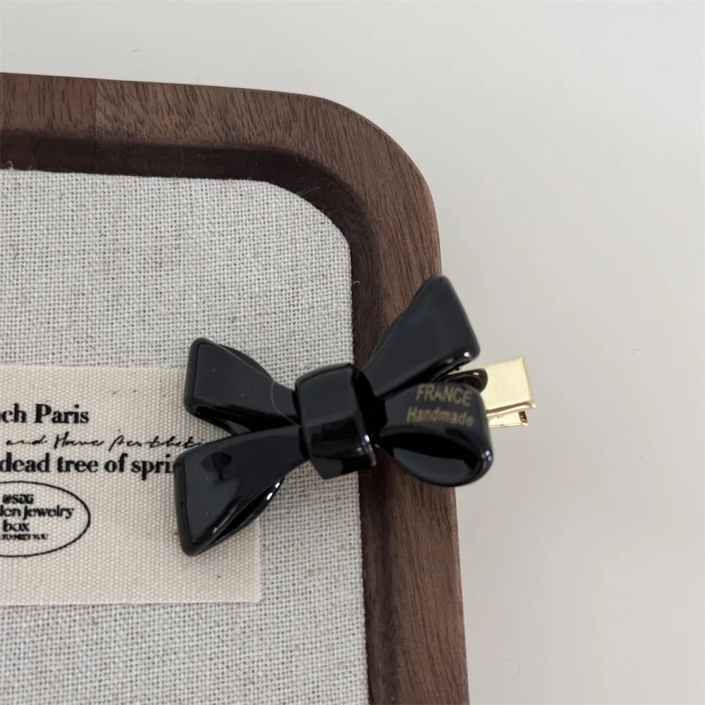 Модный корейский зажим для волос с бантом, элегантный аксессуар для волос из ацетата, зажимы для волос, женский зажим для волос с утконосом