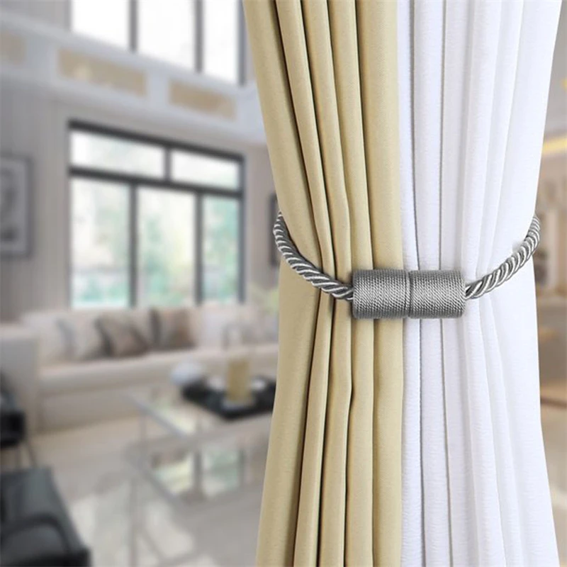 1Pc Magnets Curtains Clamps Curtain Holder Tieback Magnetic Clips Hanging Balls Tie Back Home Decoration Accessories