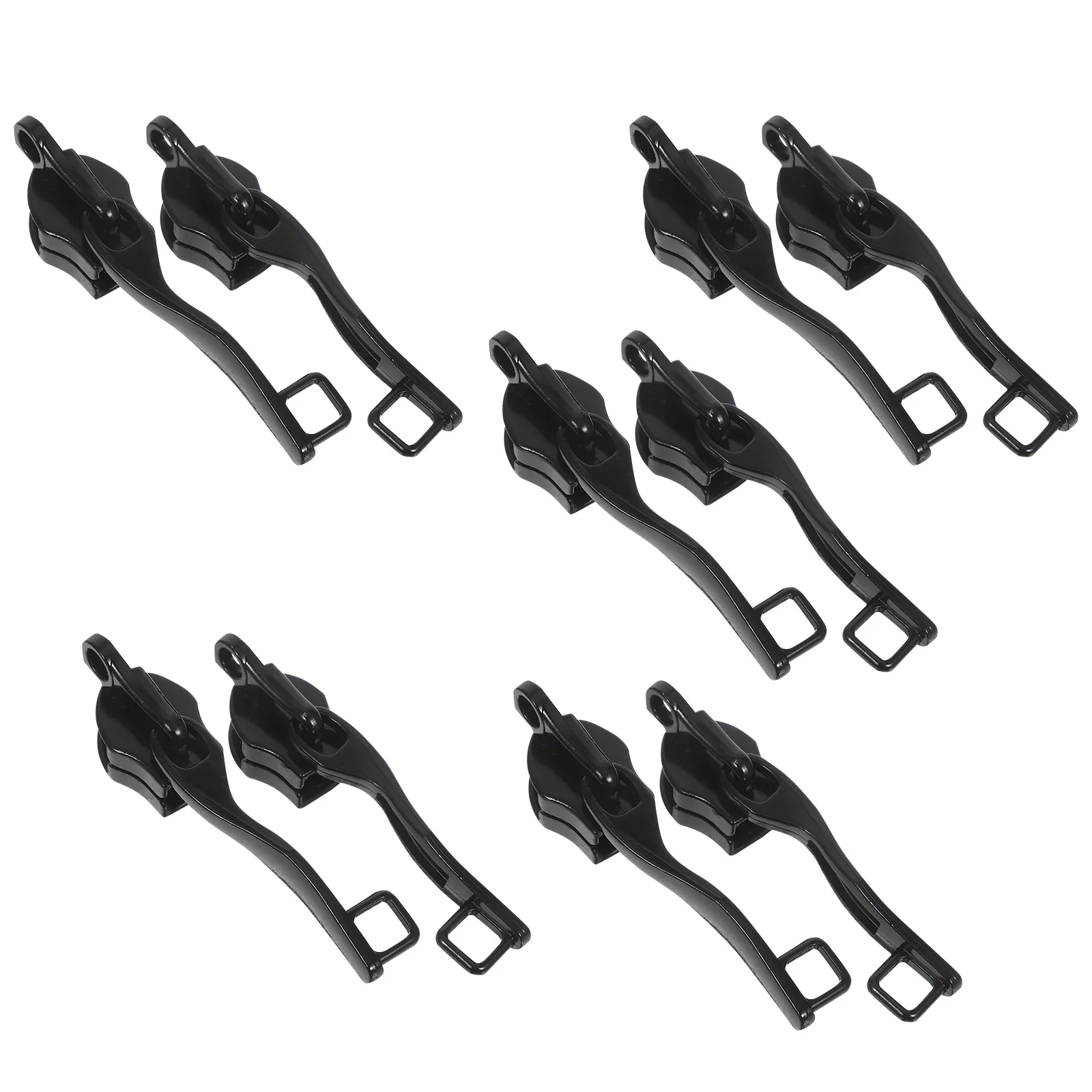 

5 Pairs Anti-Theft Zipper Pulls Replacement Heavy Duty Locking Zipper Sliders For Luggage Suitcase Backpack Jacket Purse Repair