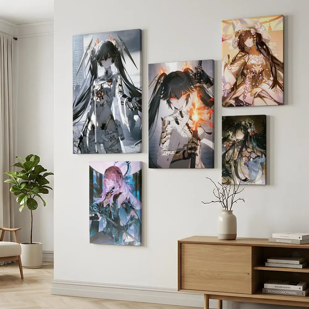 Video Game P-Punishing Gray Raven Poster Durable Painting Canvas Poster Wall Hanging Home Interior Decoration Art Mural Gift