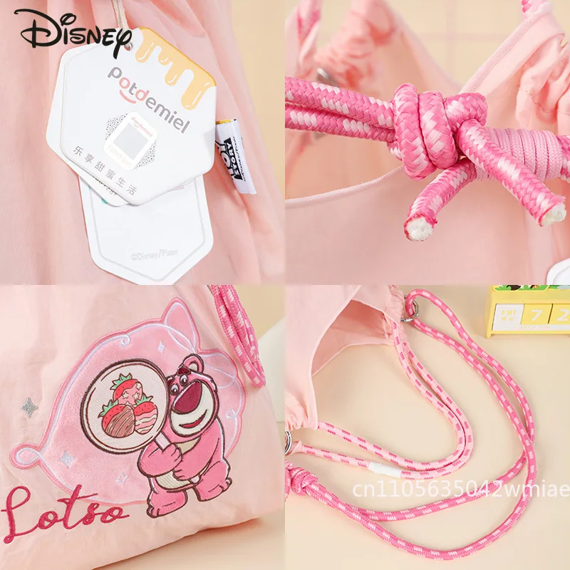 Nowa damska torebka Disney, modna, wysokiej jakości damska torba crossbody, jednolity kolor, uniwersalna, duża pojemność, torba na zakupy dla dziewcząt.