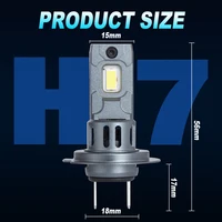 Dream Chaser 20000LM Mini H7 LED Headlight Bulb Wireless 120W CSP for Car Headlamp Auto Diode Lamps H7 Turbo Led 12V 6500K 6