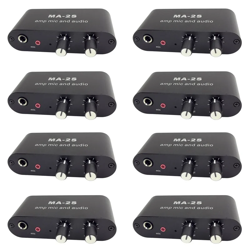 

B68C 8 шт. 3,5 мм конденсаторный микрофонный усилитель усилитель для наушников музыкальный аудио предусилитель микшерная плата MA-2S