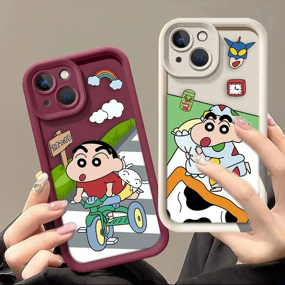 Cartoon C-Crayon Shin C-Chan Phone Case For VIVO V11I V15 V20 V23 V25 V27 V29 V30 X60 X70 X80 X90 X100 PRO 4G 5G Case Funda Capa