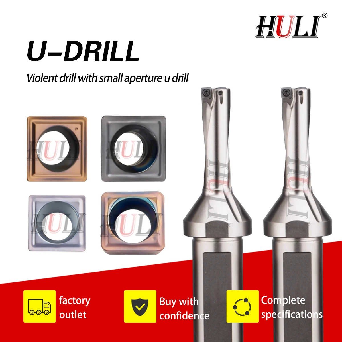 

U-сверло Жестокое сверло с небольшой апертурой U-сверло SOMT Лезвие Сверло с плоским дном Быстрое сверление Токарный станок с ЧПУ с водоструйным сверлом