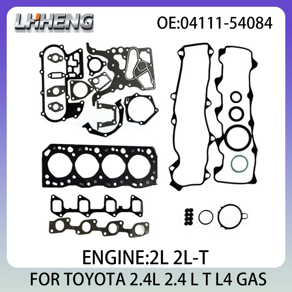 

Engine Full Gasket Set 2.4L 2.4 L T L4 GAS For TOYOTA 4 RUNNER HIACE HILUX LAND CRUISER Hardtop 1990-2002 2L 2L-T 04111-54084