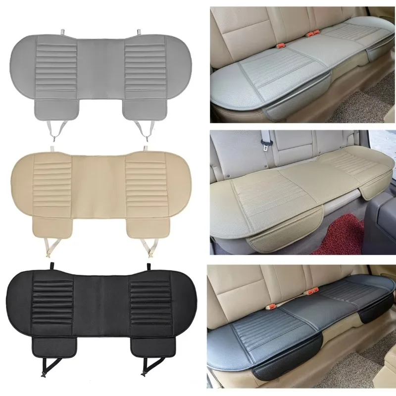 

Universal Car Dustproof Waterproof PU Leather Bamboo Charcoal Auto Vehicle Interior Rear Seat Cover Cushion Pad