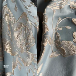 Embossed Jacquard Fabric Silhouette Sofa Cover Bag Clothing Designer Wholesale Cloth Apparel Sewing Polyester Material