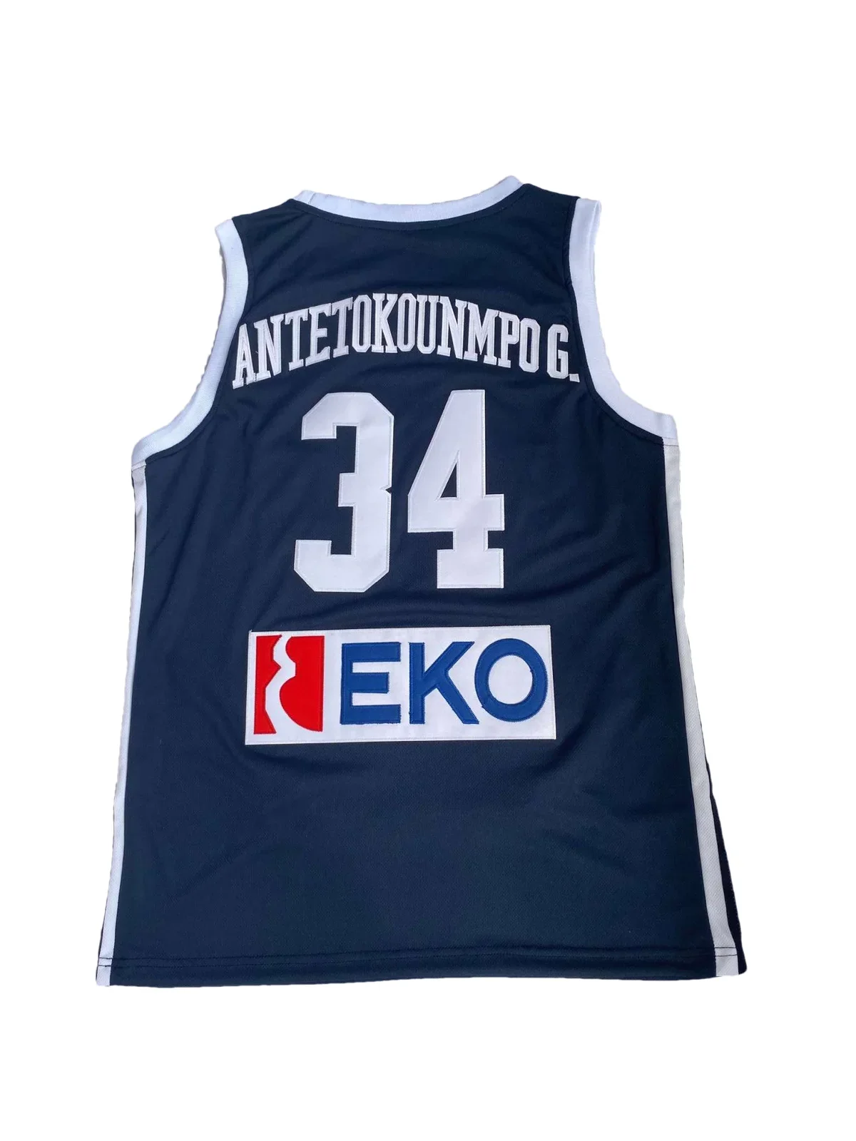 HELLAS Greek #34 Giannis ANTETOKOUNMPO G. BASKETBALL JERSEY All Stitched