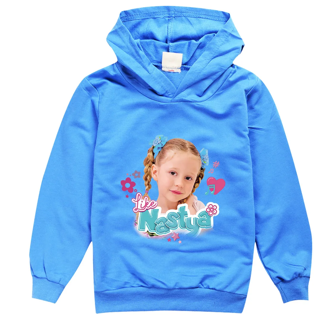 Like Nastya-Hoodie adorável infantil, casacos de manga comprida, roupas casuais das meninas do bebê, meninos adolescentes moletons com capuz, roupas infantis, outono