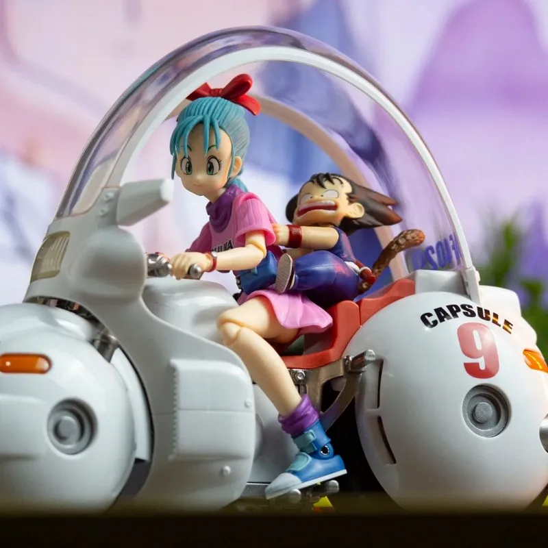 

Dragon Ball GK Bulma Goku No.9 Capsule Locomotive Mobile Character Cartoon Model Garage Kit Anime Peripheral Model Ornament