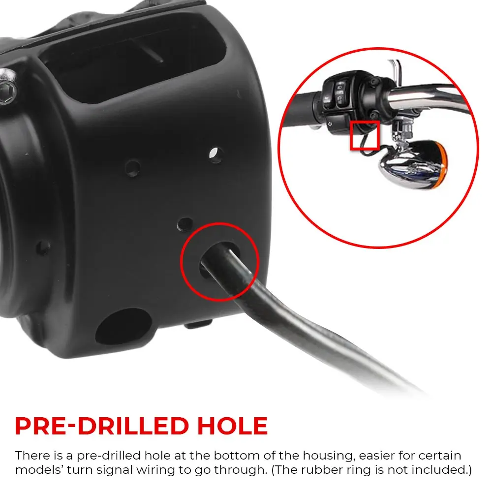 Handlebar Control Switch Housings Cover Kit Billet Aluminum 1 Pair Motorcycle Part For Harley Dyna Super Glide FXDC 96 2007-2011