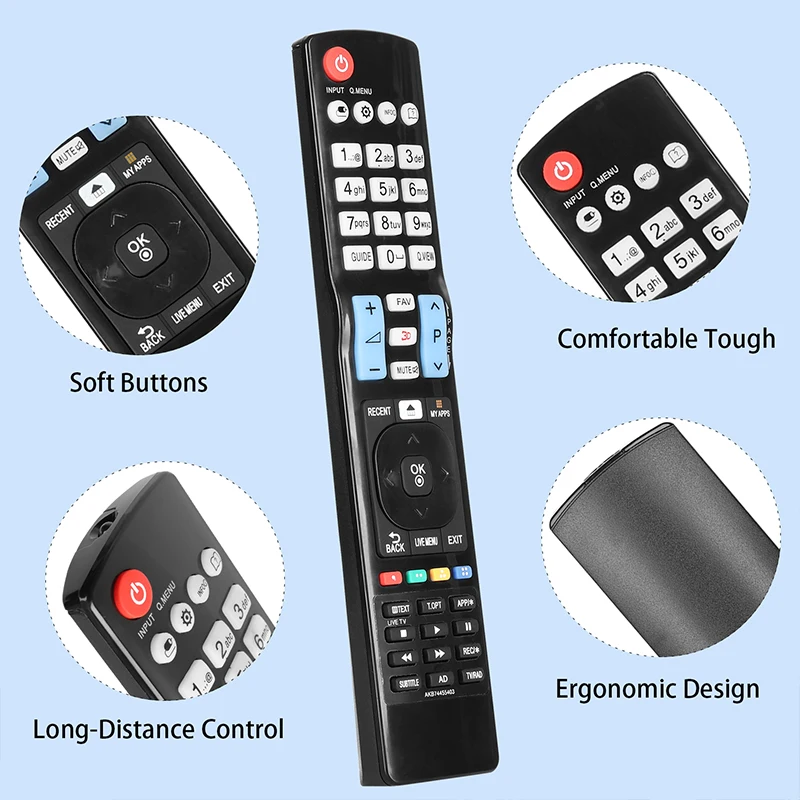 AKB74455403 Remote Control For LG TV 32LF63 32LF65 40LF63 43LF63 42LF652 50LF652 55LF652 32LF650V 42LF640V 42LF650V 42LF652V